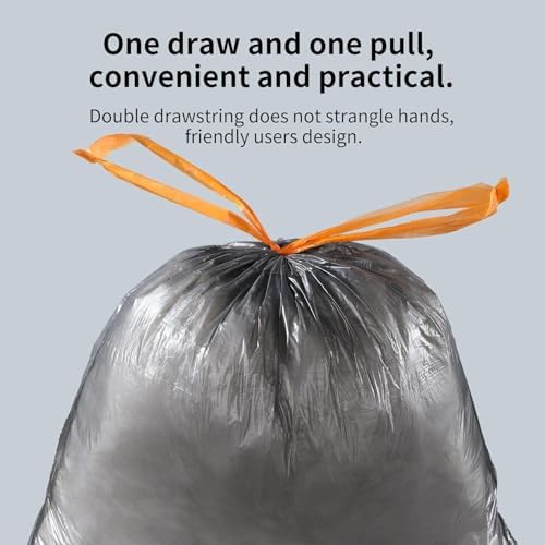 MOPALL Small Trash Bags with Drawstring, 2.6-4 Gallon - Image 4