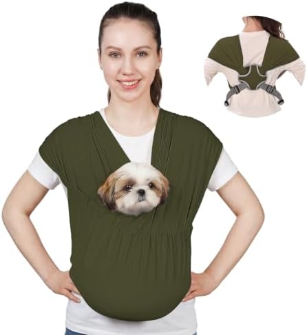 Supet Dog Sling Carrier for Small Pet, Adjustable Hands Free Front Backpack by Supet