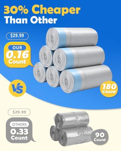 180 Count 27"x13" Cat Litter Bags Compatible - Image 3