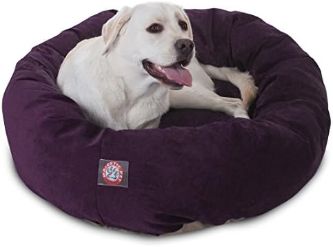 Majestic Pet Micro Velvet Dog Bed, 40 Inch Large, Round Washable by MajesticPet