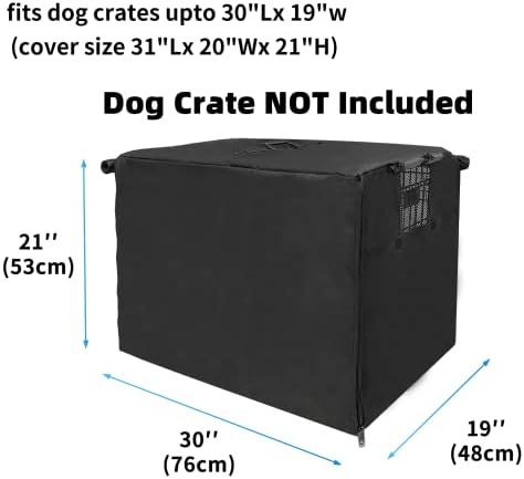 Dog Kennel Cover 30 Inch Waterproof 600D Oxford - Image 2