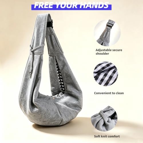 Adjustable Puppy Carrier Sling, Pet Sling Carrier - Image 2