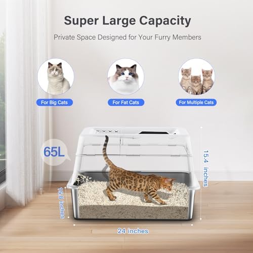 Aphyxen XL Stainless Steel Litter Box - Image 4