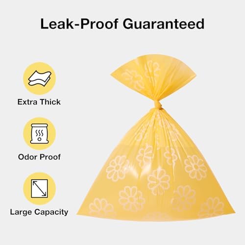 VETRESKA Daisy Scented Dog Poop Bags, Leak-proof - Image 3