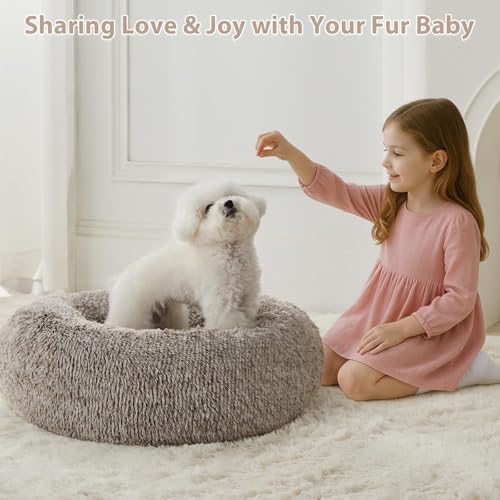 WNPETHOME Large Round Calming Dog Bed Cat Bed - Image 5