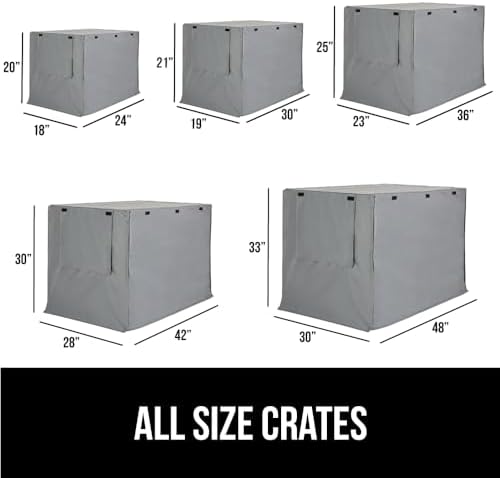 GORILLA GRIP Dog Crate Covers, Wire Kennel Topper, 48 in - Image 3
