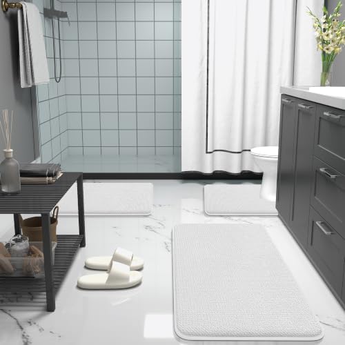 OLANLY Thick Memory Foam Bathroom Rugs 36x24, Absorbent Bath Mat - Image 6