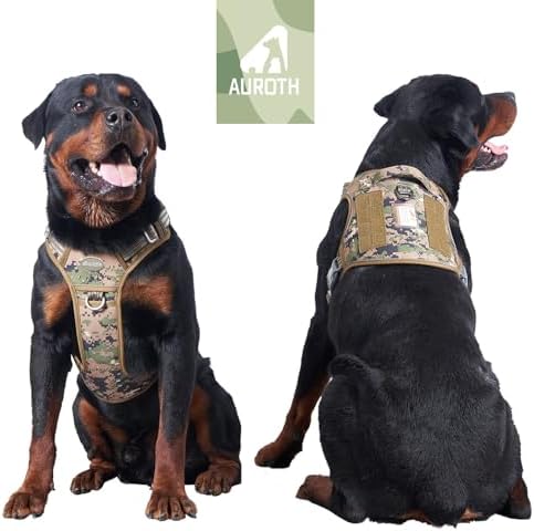 AUROTH Dog Harness for Large Dogs, No Pull Tactical Dog Vest Heavy Duty - Image 2