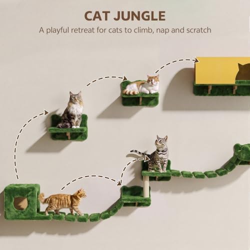 Cat Wall Furniture, 9 in 1 Cat Wall Shelves Set - Image 6