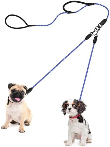 PetBonus Rope Double Dog Leash, No Tangle Dual Leash by Petbonus