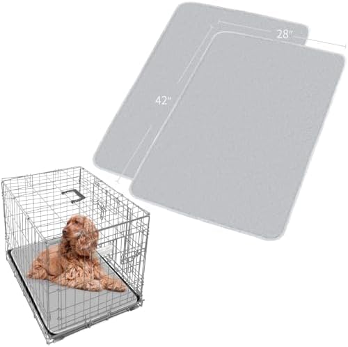 Dog Crate Mat and Washable Pee Pads by Moonsea