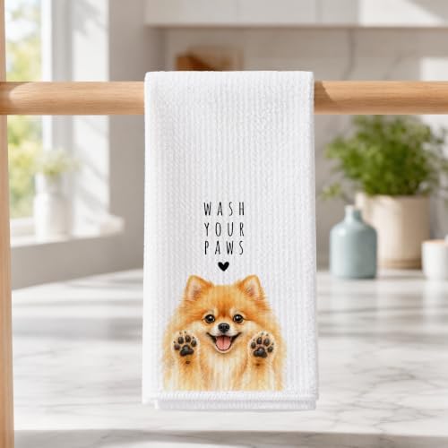 Pom Kitchen Towel, Hand Towel, Pomeranian Gifts - Image 3