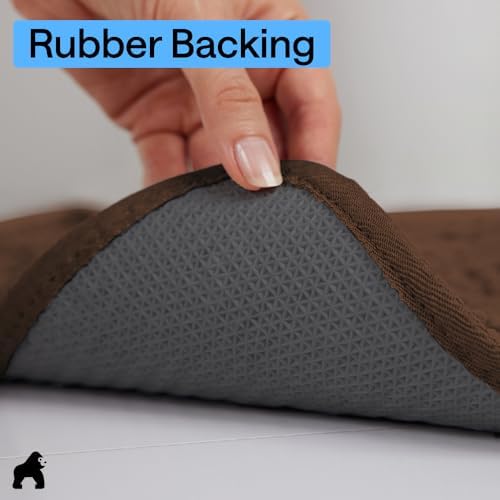 GORILLA GRIP SoakSTOPPER Dog Door Mat, Machine Wash and Dry, 48x30 Brown - Image 5