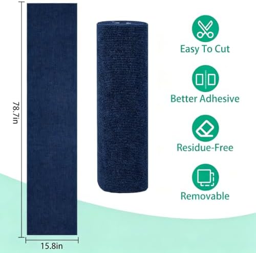 Cat Scratcher Mat, 78.7"x15.8" Cat Scratch Couch Furniture Protector, Trimmable - Image 2