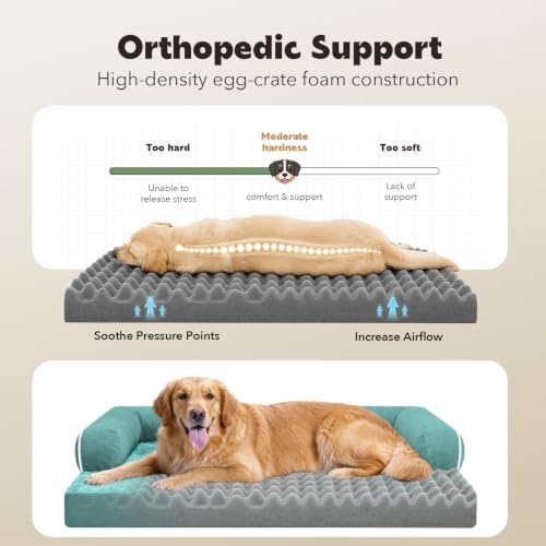 MEKIY Orthopedic Waterproof Jumbo Dog Bed - Image 3