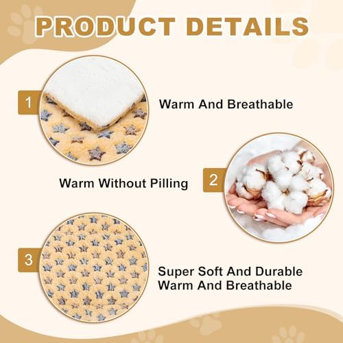 Dog Cat Bed Mat, Soft Coral Fleece Pet Cushion Pad - Image 3