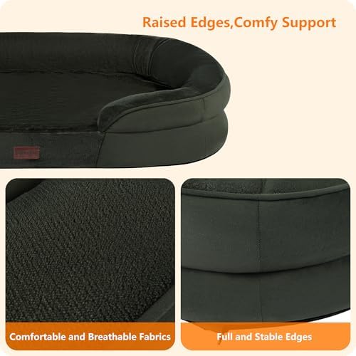 Orthopedic Waterproof XXX-Large Dog Bed Sofa, Gel Memory Foam - Image 5