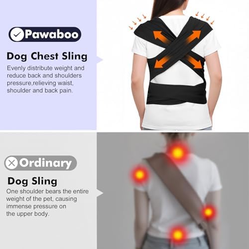 Pawaboo Pet Sling Carrier for Small Dogs and Cats - Image 5