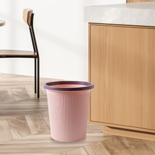 Bathroom Garbage Can, Lightweight Durable Striped Garbage Cans - Image 3