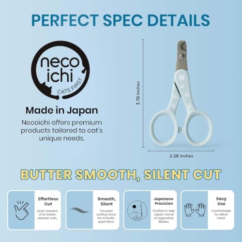 Necoichi Purrcision Stainless Steel Cat Nail Clipper, Made in Japan - Image 2