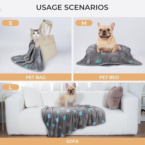 Luciphia 3 Pack Cute Cat Blankets Cozy Small Throw - Image 2