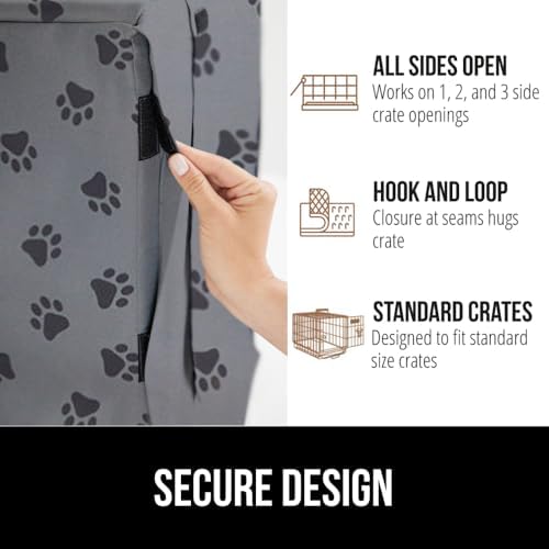 GORILLA GRIP Dog Crate Covers, Wire Kennel Topper, 30 in - Image 5