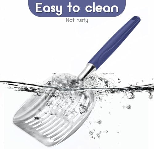 Cat Litter Scoop, Metal Cat Scooper, Plastic Handle Scoop, Sifting Shovel of - Image 5
