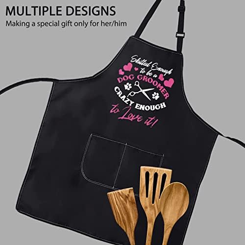 POFULL Dog Groomer Pocket Apron Skilled Enough To Be A Dog Groomer Crazy Enough - Image 4