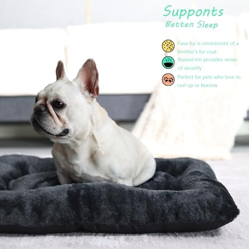 30 Inch Dog Crate Bed for Medium Size Dogs, Comfort Fluffy Plush Kennel Pad - Image 6