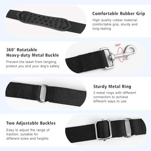8.5ft Hands Free Dog Leash Adjustable - Image 5
