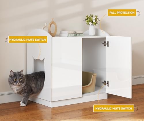 DWVO Large Hidden Litter Box Furniture - Image 5