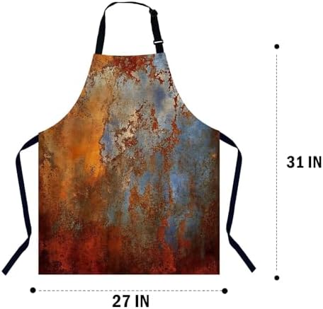 Brown Rust Pattern Chefs Apron, Cooking and Baking Apron - Image 2