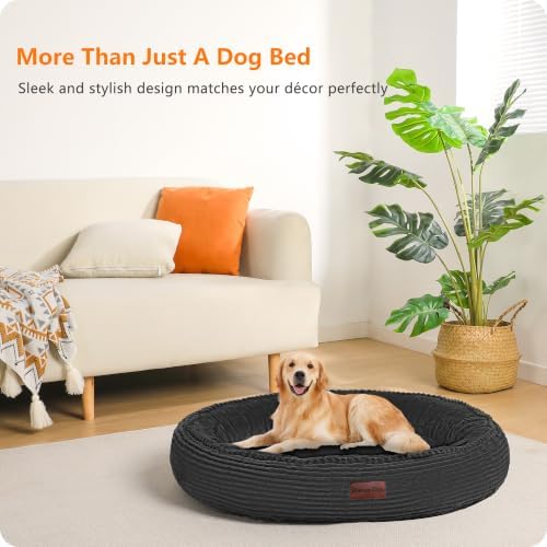Dwanton Orthopedic Medium Dount Dog Bed, Egg-Crate Foam Round Dog Sofa - Image 7