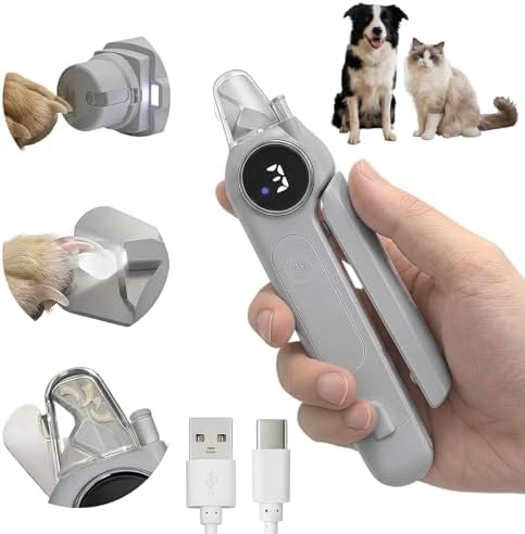 2-in-1 Quiet Electric Pet Nail Clipper & Grinder by bodybelieve
