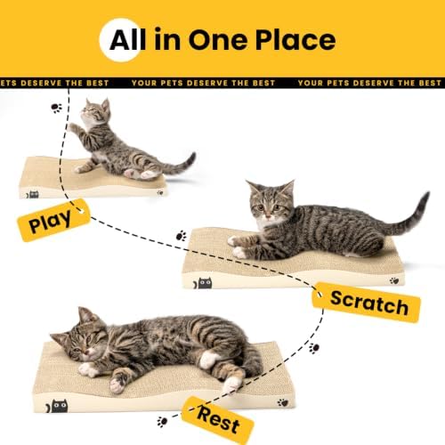 Cat Scratcher, Durable Scratch Pad, Corrugated Cardboard Scratching Board - Image 7