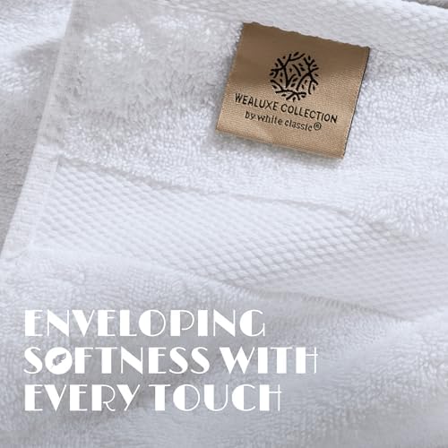 Wealuxe White Hand Towels 16x27 Inch - Image 3