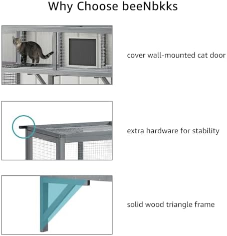 beeNbkks Outdoor Cat Tunnel, Extendable Passage Connect Home to Outdoor Cat - Image 7