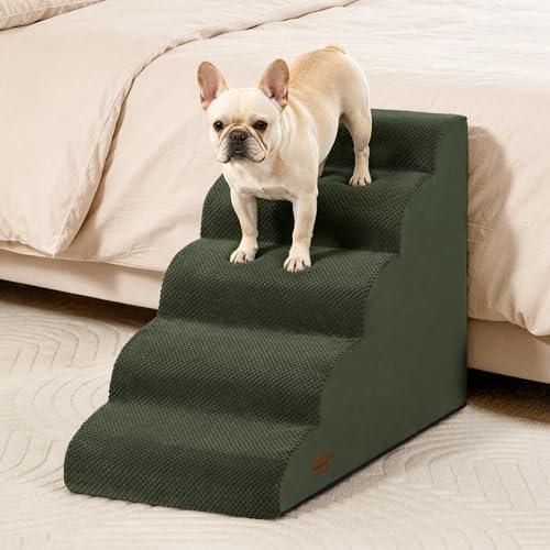 Aodisman Dog Stairs for High Beds, 5 Step Pet Ramp for Dogs and Cats, 22.4" H - Image 4