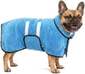 Dog Bathrobe, Super Absorbent for Small to Large Dogs, Light Blue M by Bienbee
