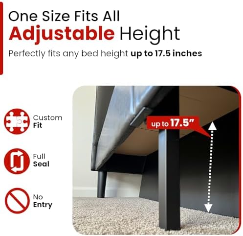 Hidden Under Bed Pet Blocker – Dog and Cat Barrier up to 17.5” Tall. Includes 3 - Image 5