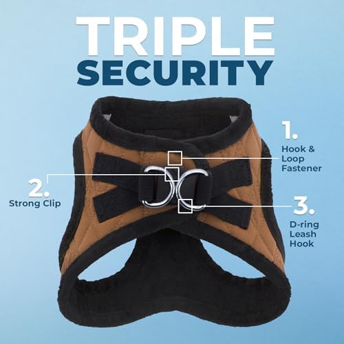 Voyager Step-in Plush Dog Vest Harness -Beige Plush - Image 4
