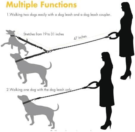BAOBOTE Double Dog Leash, Dual Dog Leash - Image 6