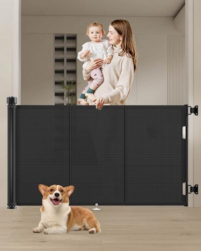 Miumoon 71 inch Reinforced Retractable Baby Gates 34 inch Tall by MiumoonBabyGates
