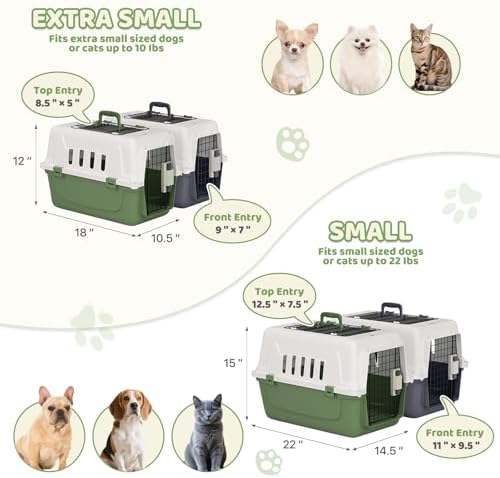 Magshion 22 Inch Hard-Sided Dog Cat Carrier - Image 2