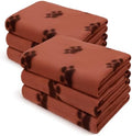 LINENLUX Fleece Dog Blankets 6-Pack, Soft Stretchy by LINENLUX