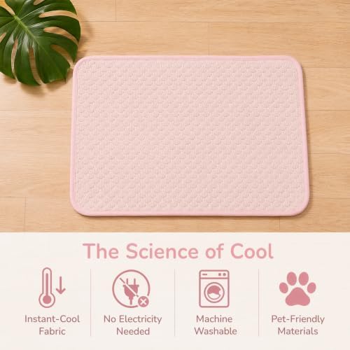 Dog Cooling Mat for Dogs Medium Pets, Gel Free Ice Silk Self Cooling Pad - Image 4