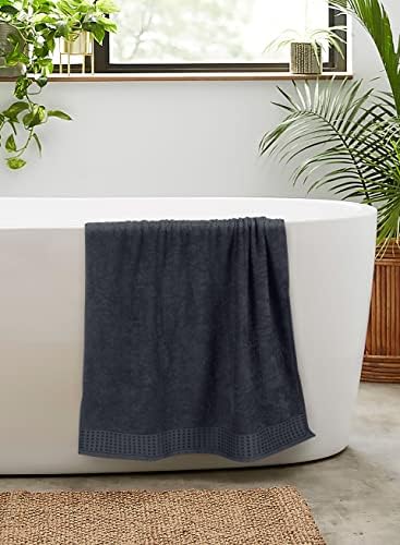 GLAMBURG 100% Cotton 2 Pack Oversized Bath Towel Set 28x55 Inches, Ultra Soft - Image 5