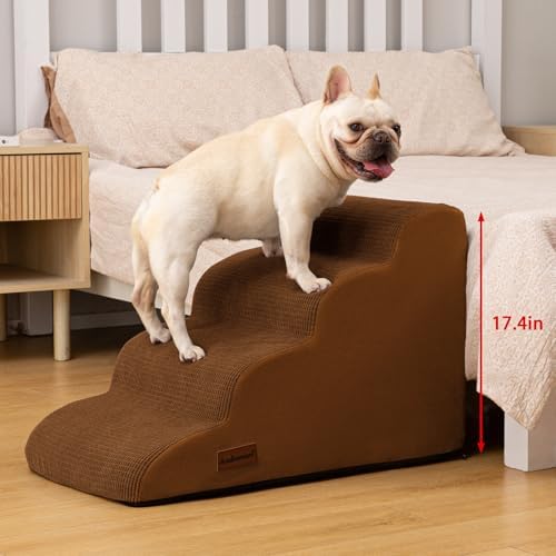 Aodisman Dog Steps for Bed or Couch, 4-Step Pet Stairs Ramp for Small Dogs - Image 7