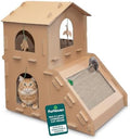 FurHaven Townhouse Multi-Level Cardboard Cat House by FurHaven