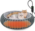 INVENHO Heated Cat Beds for Indoor Cats and Small Dogs, Removable Waterproof by INVENHO